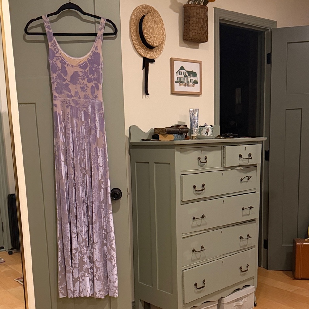 Blackmilk Lavender Floral Maxi Dress